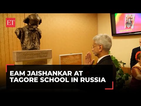 EAM Jaishankar visits Russian school inspired by Rabindranath Tagore