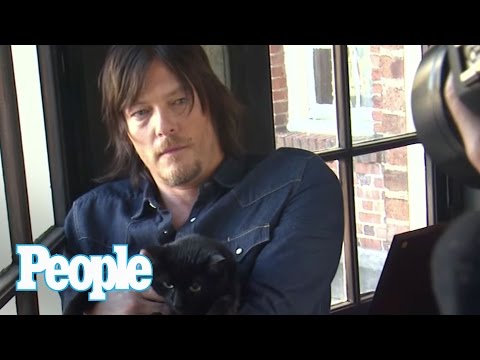 Norman Reedus Poses with his Adorable Cat | People