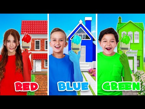 Using only ONE COLOR to build a HOUSE! Challenge from Vlad