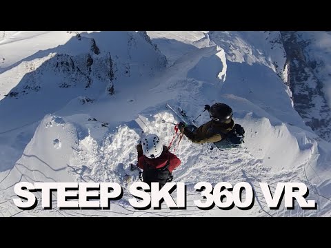 Entering a STEEP couloirs VIEW in 