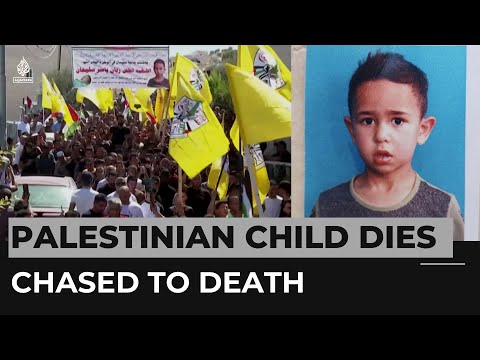 Thousands mourn Palestinian child who died after being chased by Israeli army