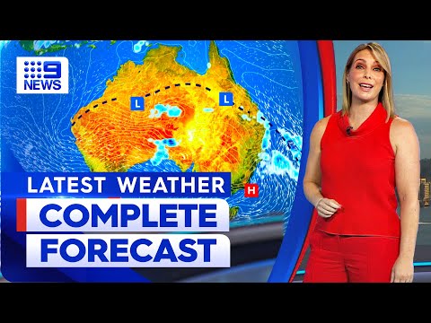 Australia Weather Update: Heavy rain and thunderstorms | 9 News Australia