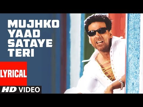 Mujhko Yaad Sataye Teri Lyrical Video Song | Phir Hera Pheri | Akshay Kumar, Rimi Sen