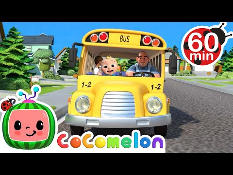 Wheels On The Bus (School Version) | Kids Songs | Moonbug Kids - Nursery Rhymes for Babies