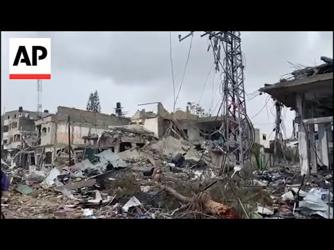 Buildings in city in northern Gaza Strip bear horrific scars of intensity of Israel's offensive