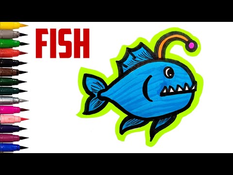 How to Draw a Fish || Fish Easy Drawing || Fish 🐟🐟🐟🐟