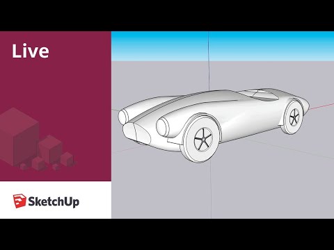 Live Modeling an AC Cobra Roadster in SketchUp