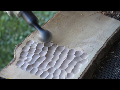 Experimenting with the Arbortech Ball Gouge - Woodwork Texturing