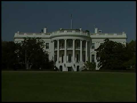 Footage of the White House and South Lawn on October 27, 1982