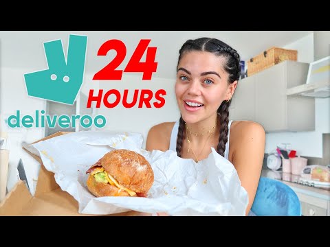 Only Eating  Food From DELIVEROO For 24 HOURS😳