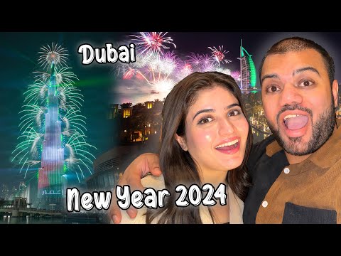 Celebrating New Year 2024 In Dubai 😍 | Bohot Mushkil Se Fireworks Dekhe 😱 | Happy New Year ❤️