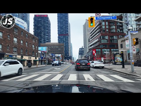 Driving Around Downtown Toronto (Dec 24, 2023)