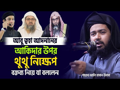 আবু ত্বহা আদনানের আকিদার উপর থুথু নিক্ষেপ বক্তব্য নিয়ে যা বললেন শায়েখ আলি হাসান উসামা