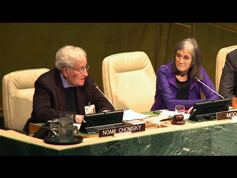 Noam Chomsky at United Nations: It Would Be Nice if the United States Lived up to International Law