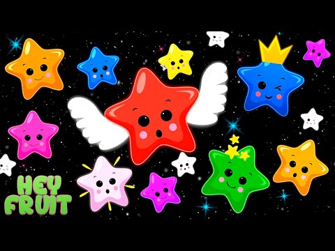 Twinkle Twinkle Little Star Lullaby Sensory | Relaxing Animation Music for Sleep | Hey Fruit Sensory