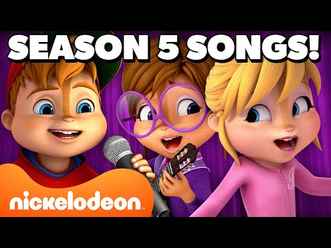 EVERY Song From ALVINN!!! AND THE CHIPMUNKS Season 5! 🐿 Part 1 | Nickelodeon Cartoon Universe