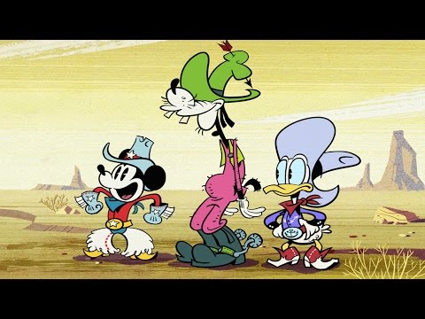 Bronco Busted | A Mickey Mouse Cartoon | Disney Shorts