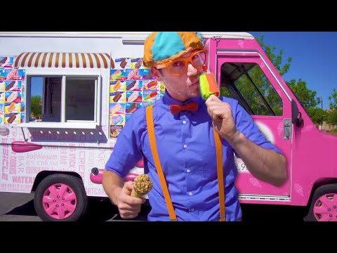 Blippi Visits an Ice Cream Truck | Learn To Count - Simple Maths for Children | Educational Videos