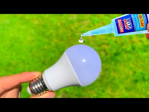 Apply Super Glue to the LED Bulb - This man is a Genius!