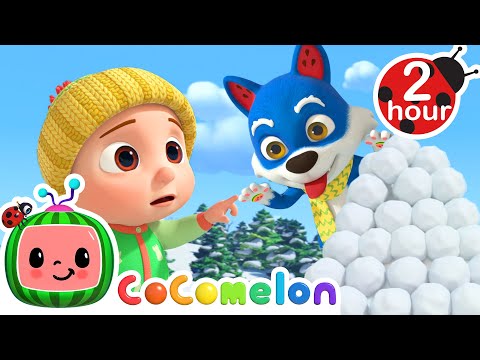 It's An Animal Snowball Fight! | CoComelon Animal Time | Animal Nursery Rhymes