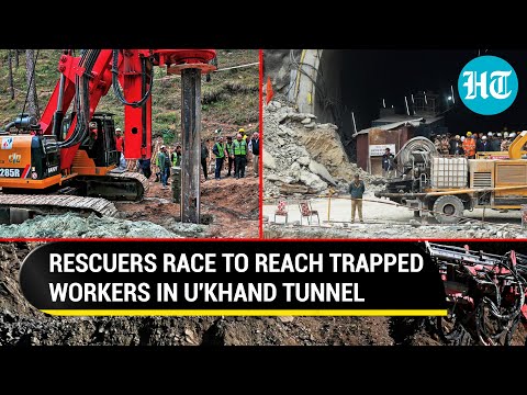 Uttarakhand Tunnel Rescue: Vertical Drilling Brings Rescuers 70M Closer To 41 Trapped Workers