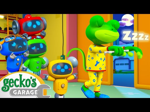 Sleepwalking Gecko Chaos!!!｜Gecko's Garage｜Funny Cartoon For Kids｜Learning Videos For Toddlers