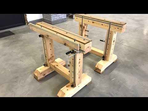 Multifunctional Sawhorses and Mini Workbench