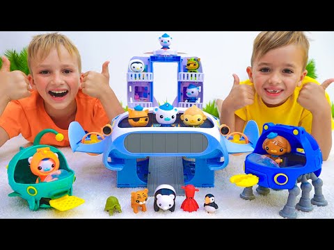 Mission de sauvetage d'animaux jouets Vlad et Niki Octonauts