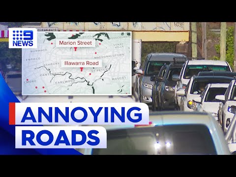 Sydney&rsquo;s most annoying roads revealed by research | 9 News Australia