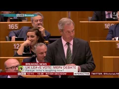 Nigel Farage to MEPs: 'most of you have never done a proper job'