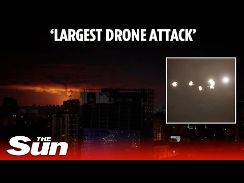 Ukraine's capital HIT by Russia's largest drone attack: 74 drones downed in assault on Kyiv