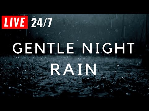 🔴 Gentle Night Rain - BLACK SCREEN to Sleep FAST, Rain Sounds for Sleeping &amp; Beat Insomnia