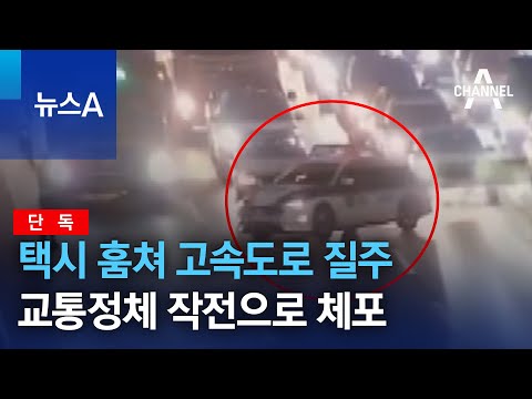 [단독]택시 훔쳐 고속도로 질주&hellip;교통정체 작전으로 체포 | 뉴스A