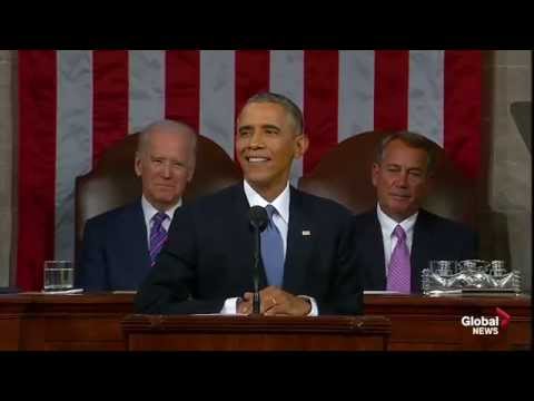 U.S. President Barack Obama slams Republican hecklers during State of the Union