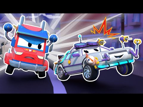 Spiderman Truck vs. the Secret Thief! Who will win? | Cars &amp; Trucks Rescue for Kids