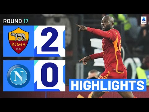 ROMA-NAPOLI 2-0 | HIGHLIGHTS | Lukaku sinks champions at the Olimpico | Serie A 2023/24