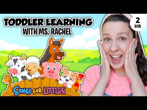 Learn Animals with Ms Rachel for Toddlers - Animal Sounds, Farm Animals, Nursery Rhymes &amp;amp; Kids Songs