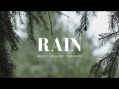 Relaxing rain music, sleep induction music, rain sound sleep music, healing music, meditation music