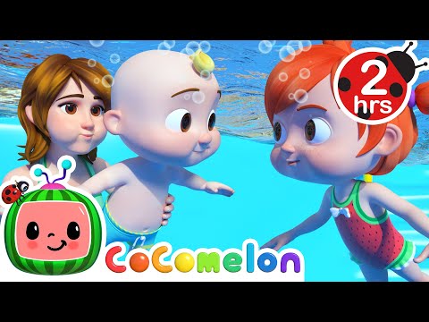 🏊🏻&zwj;♂️ Swimming Song KARAOKE! 🏊🏻&zwj;♂️| 2 HOURS OF COCOMELON! | Sing Along With Me! | Moonbug Kids Songs