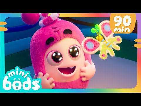 Beautiful Butterfly | Minibods | Mini Oddbods | Baby Oddbods | Funny Cartoons For Kids