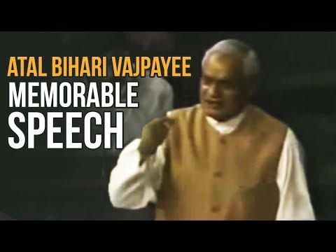 Atal Bihari Vajpayee Greatest Speech Ever In Indian Parliament | Manastars