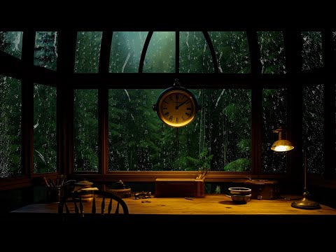 The sound of rain falling gently on the window frame | Relax in study, work and sleep deeply 🌨️