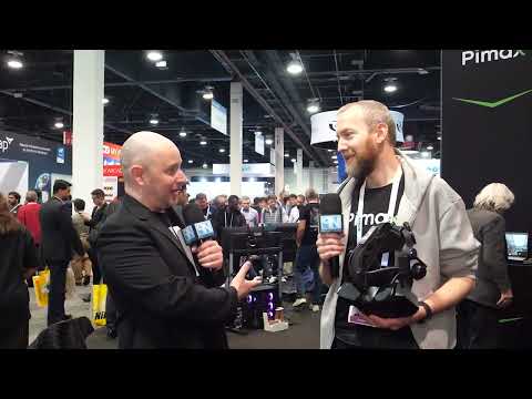 Pimax Crystal VR Headset &amp; The Wireless Future Ahead - Interview - CES 2024 - Poc Network