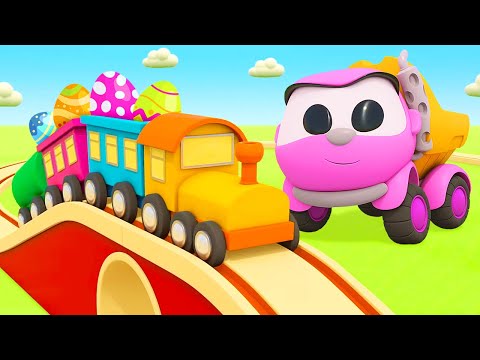 Lea the Truck &amp; cars for kids. Easter surprise eggs. Funny cartoons for babies.