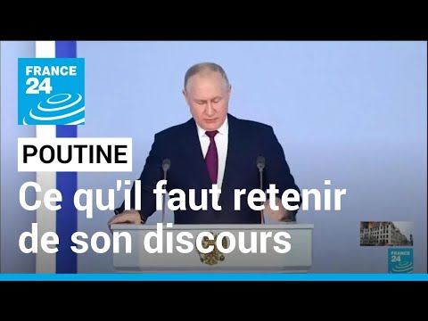 Dans son discours, Vladimir Poutine accuse l'Occident de vouloir &quot;en finir&quot; avec la Russie