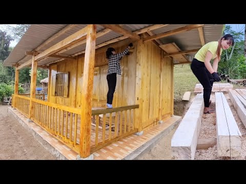 When a girl designs and builds a wooden house with her own hands, what will it be like...