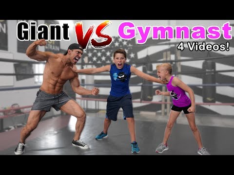 Gymnast vs Giant! Who is Stronger? Compilation