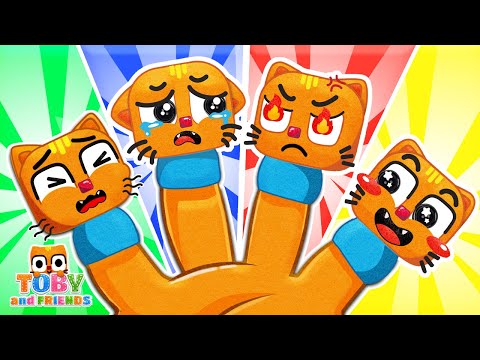 Finger Family Emoji Song 😍 Finger Family Songs with Lyrics | Kids Songs &amp; Nursery Rhymes By TOBY