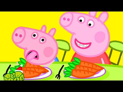 Peppa Pig English Episodes | Vegetables for George &uuml;&eacute;&Ntilde;Peppa Pig Christmas