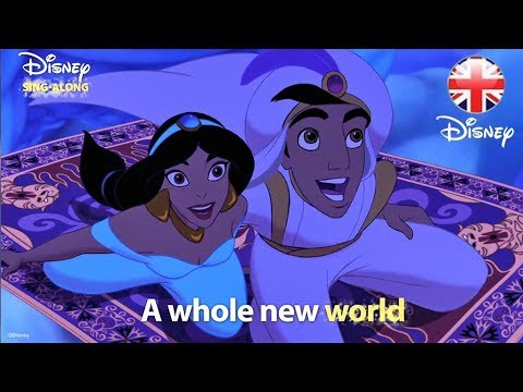 DISNEY SING-ALONGS | A Whole New World - Aladdin Lyric Video | Official Disney UK